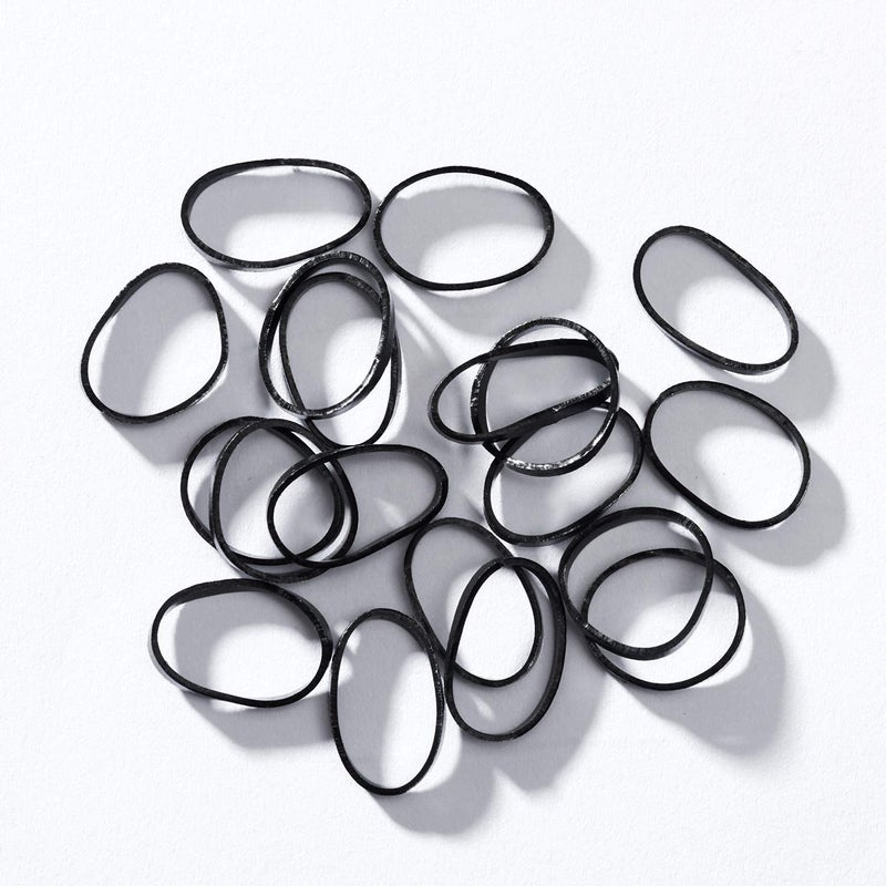 Youxuan 1000-Pack Elastic Hair Ties Non-slip Rubber Hair Bands for Girls, Black - Image 3